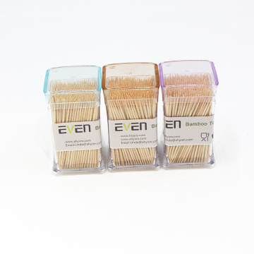 China manufacturer bulk bamboo wooden toothpick with custom packaging